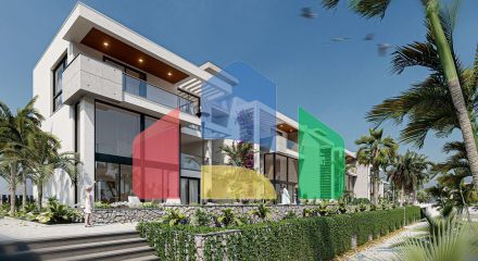 Квартира 1+1 (87 м2 ) в красивом комплексе на берегу моря