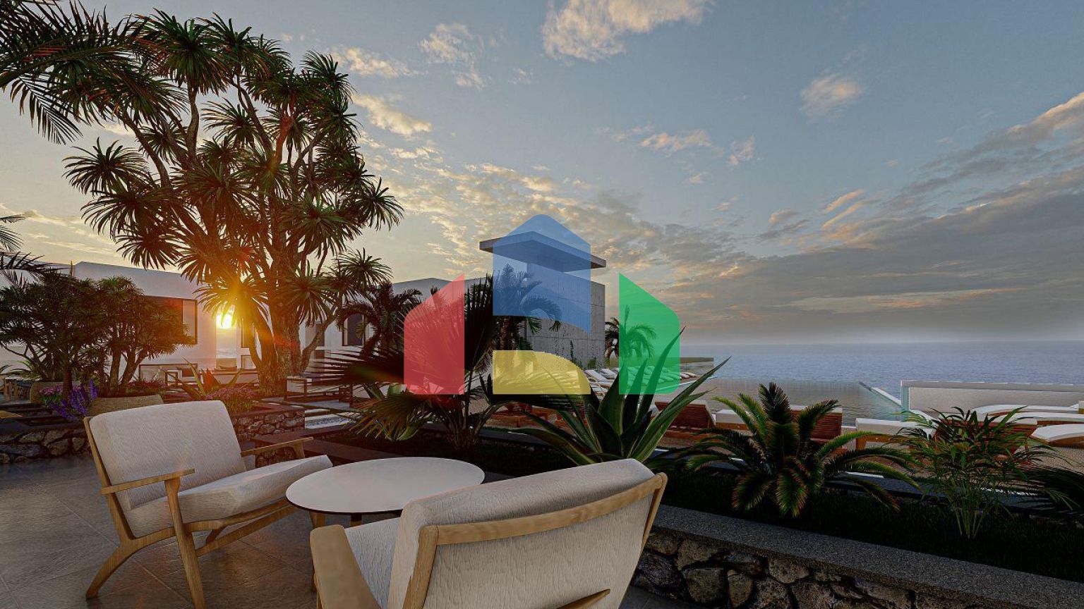 Квартира 1+1 (87 м2 ) в красивом комплексе на берегу моря