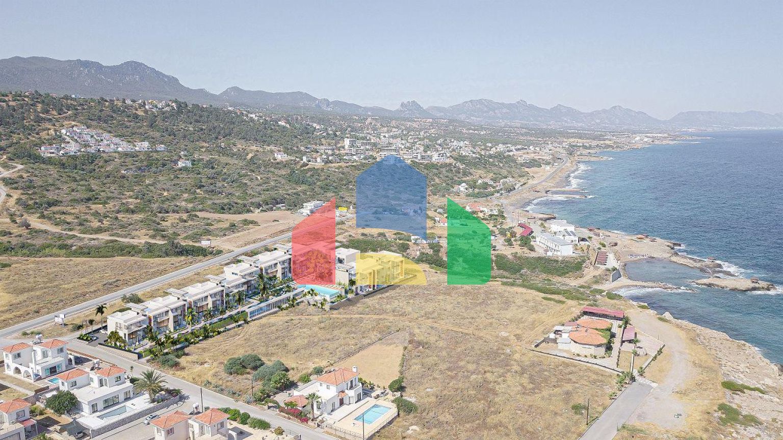 Квартира 1+1 (87 м2 ) в красивом комплексе на берегу моря