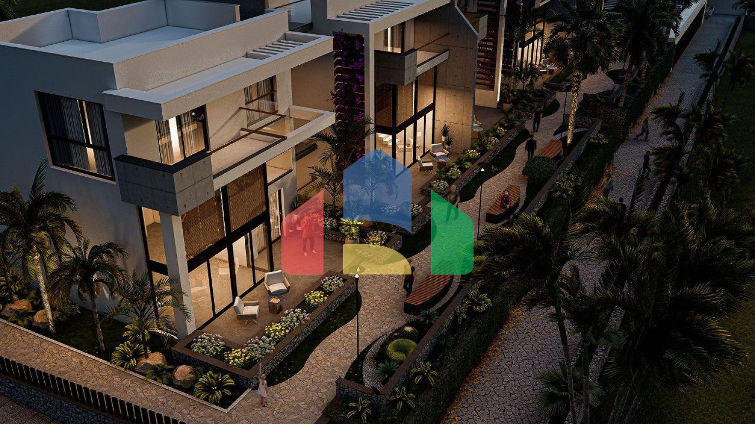 Квартира 1+1 (87 м2 ) в красивом комплексе на берегу моря