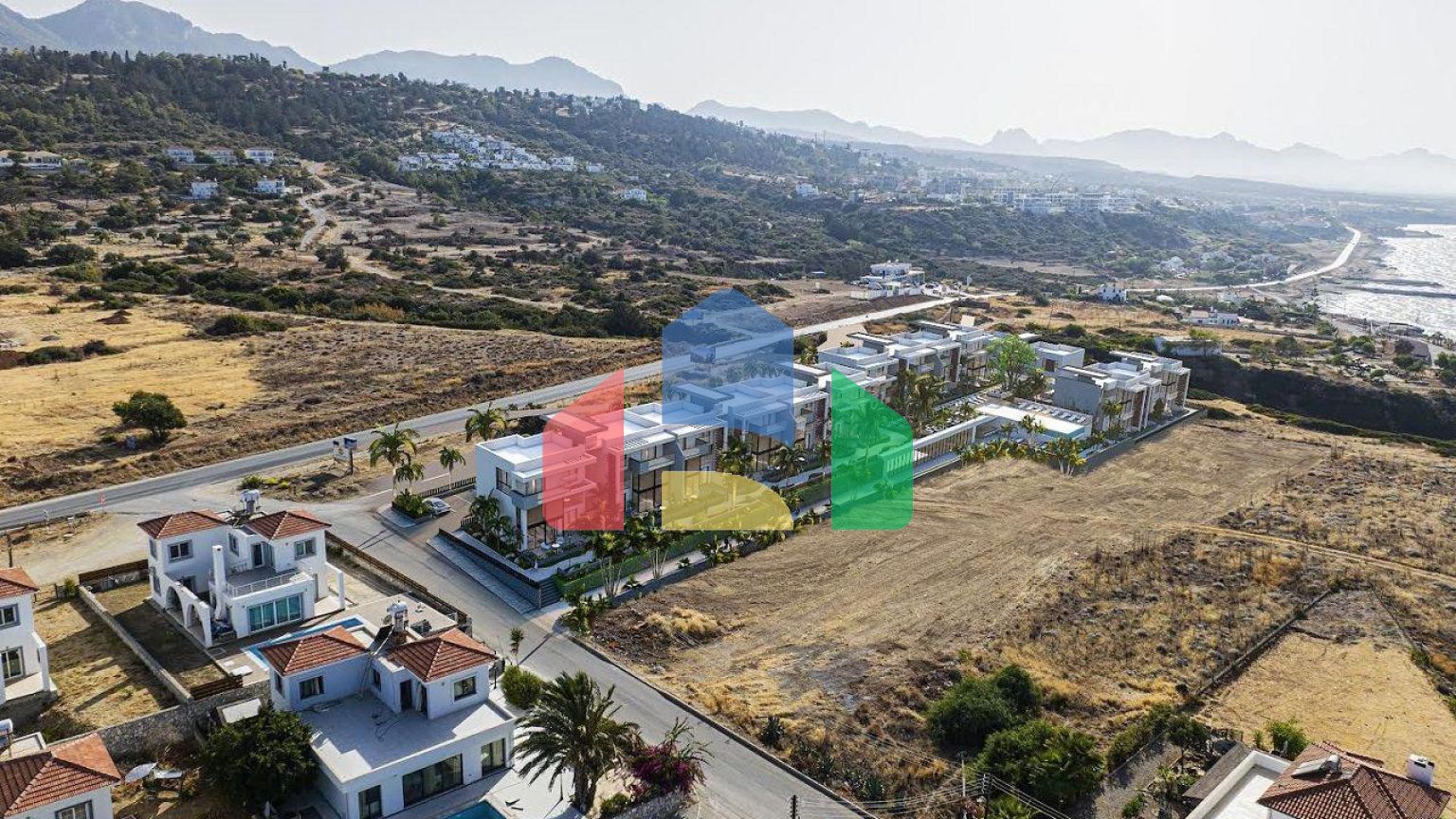 Квартира 1+1 (87 м2 ) в красивом комплексе на берегу моря