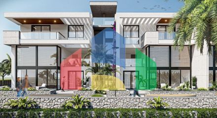 Apartment 2 + 1 Loft (138 m2) with a large terrace in a beautiful complex by the sea