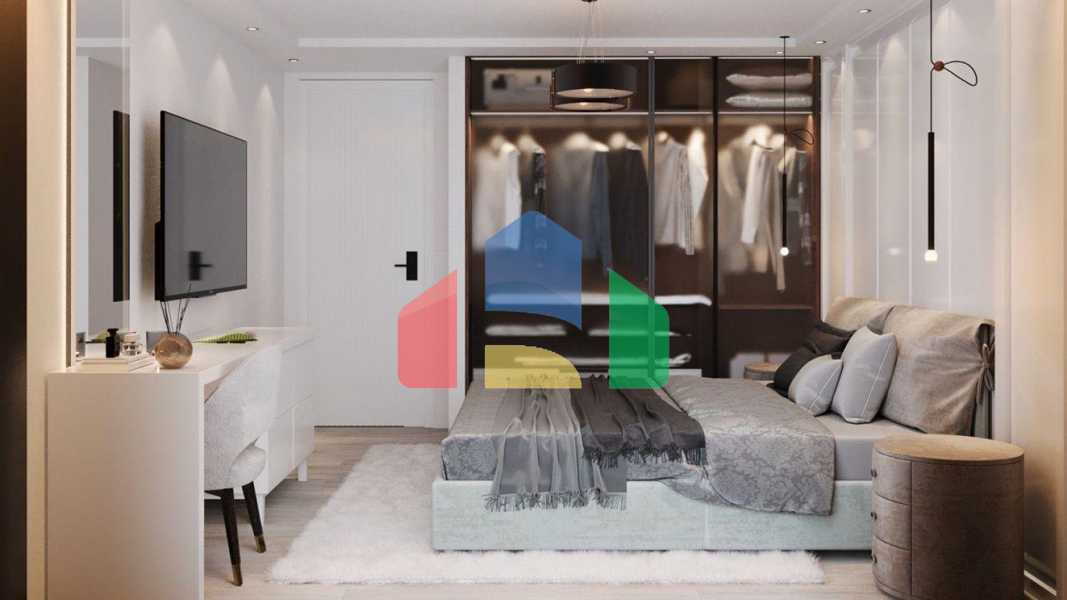 Квартира 2+1 Loft (138 м2 ) с большой террасой в красивом комплексе на берегу моря