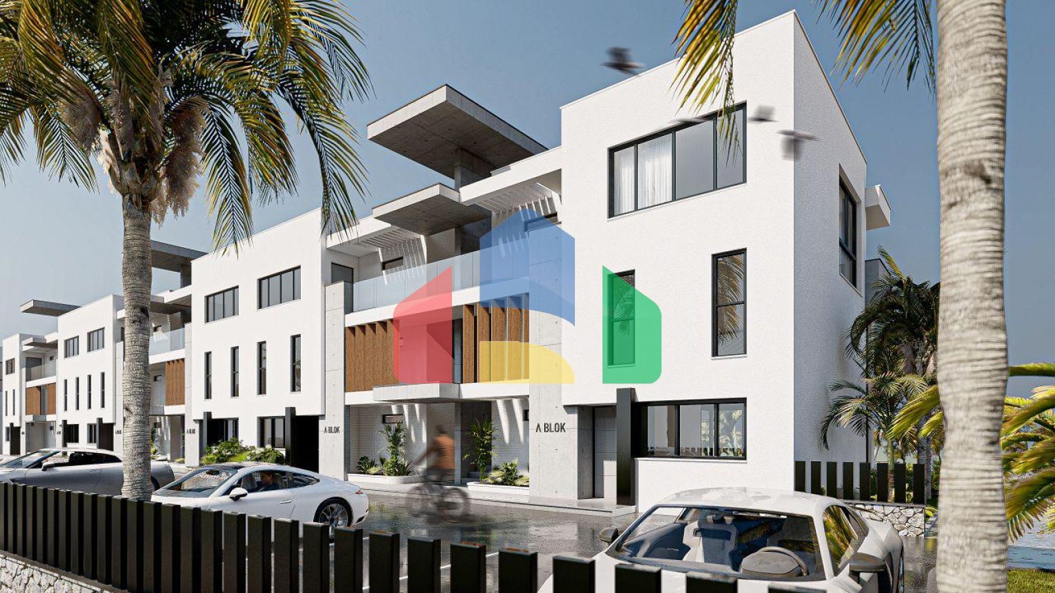 Квартира 2+1 Loft (138 м2 ) с большой террасой в красивом комплексе на берегу моря