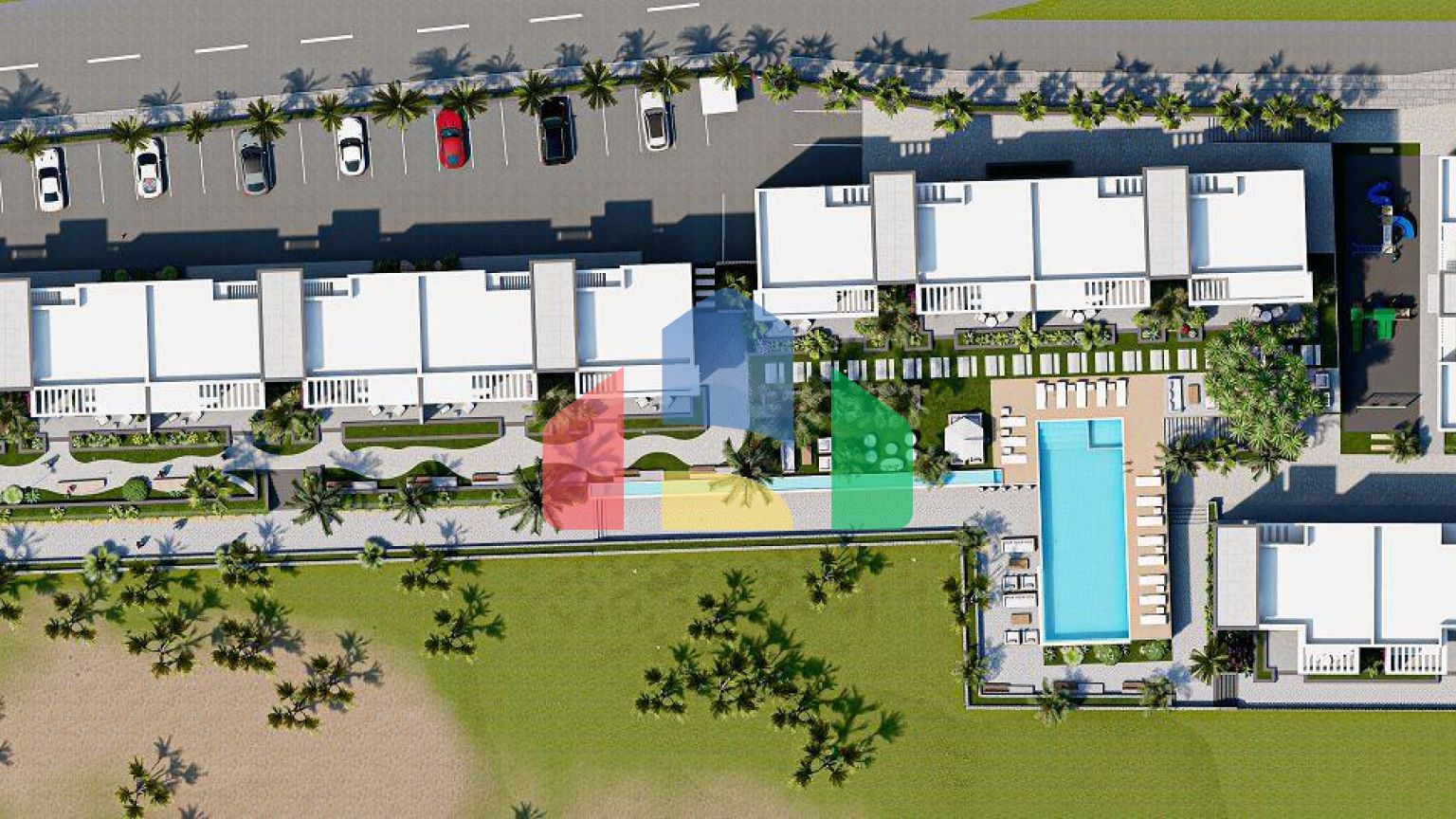 Квартира 2+1 Loft (138 м2 ) с большой террасой в красивом комплексе на берегу моря