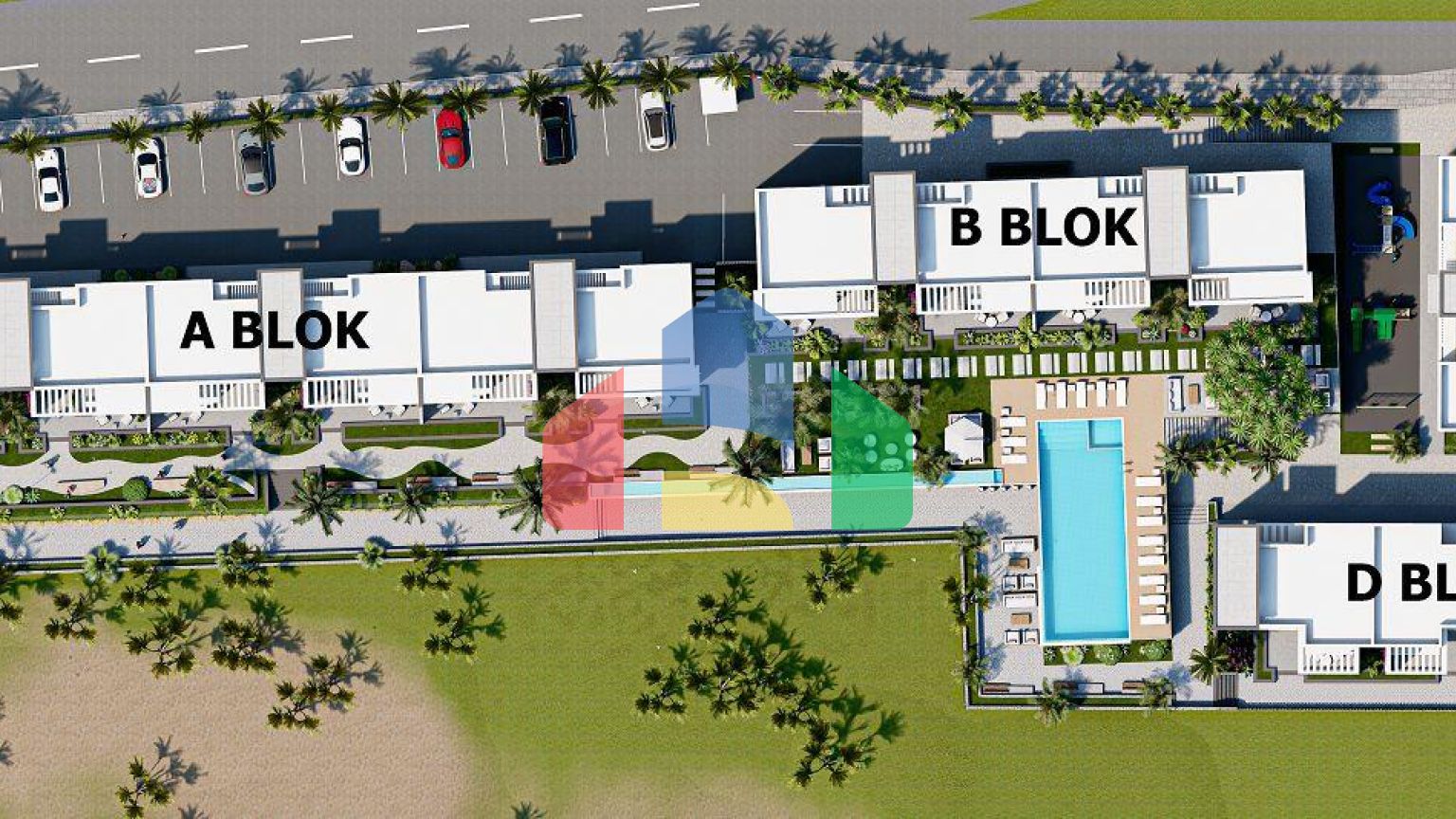 Квартира 2+1 Loft (138 м2 ) с большой террасой в красивом комплексе на берегу моря