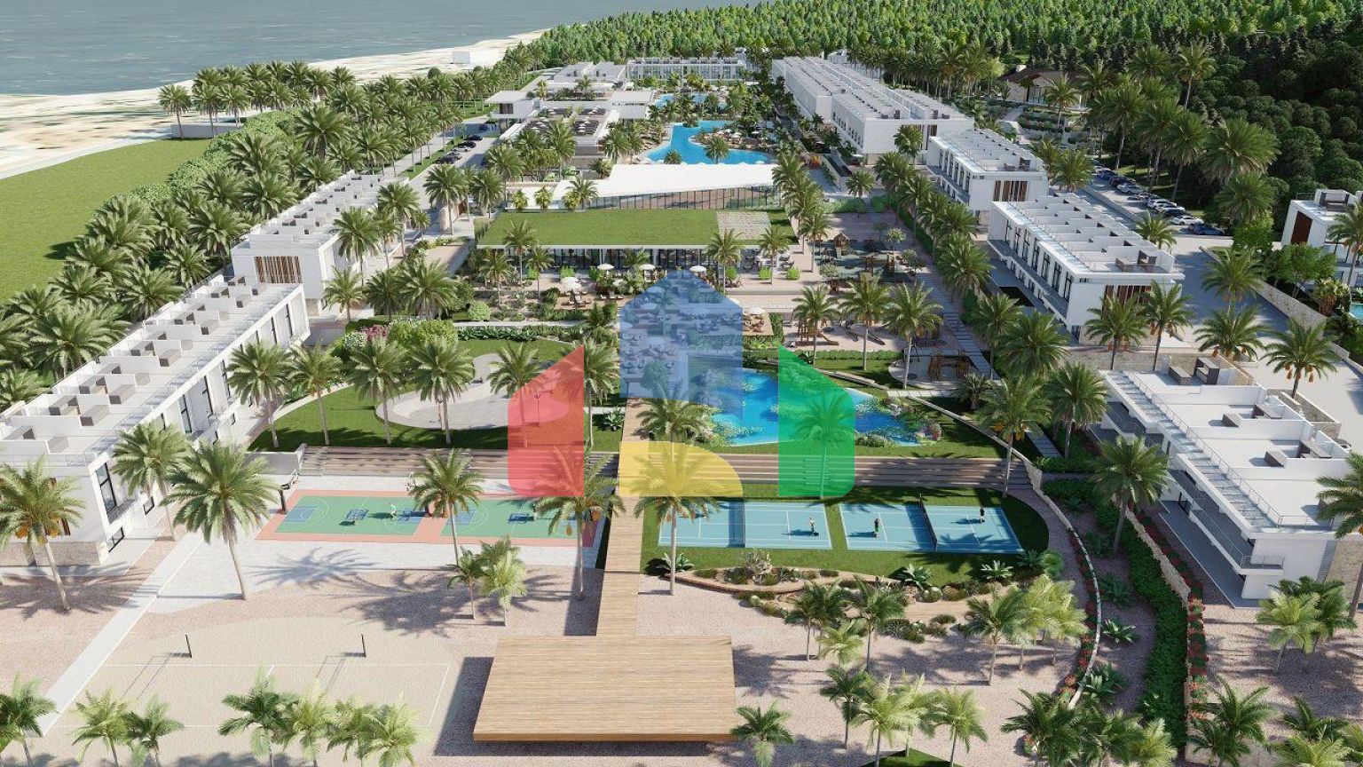 Студия 38 м2 с собственным садом в  красивом комплексе в Эсентепе