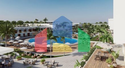 Двухкомнатная квартира 54 м2 с собственным садом в Эсентепе