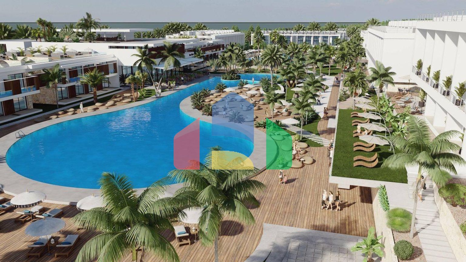 Двухкомнатная квартира 54 м2 с собственным садом в Эсентепе