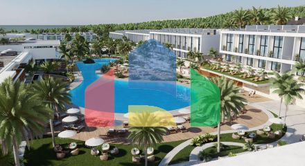 Двухкомнатная квартира 54 м2 с собственным садом в Эсентепе