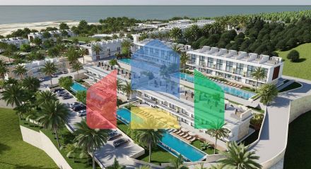 Четырехкомнатная квартира Loft 151 м2 с балконом 24 м2 в красивом комплексе в Эсентепе