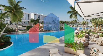 Четырехкомнатная квартира Loft 151 м2 с балконом 24 м2 в красивом комплексе в Эсентепе