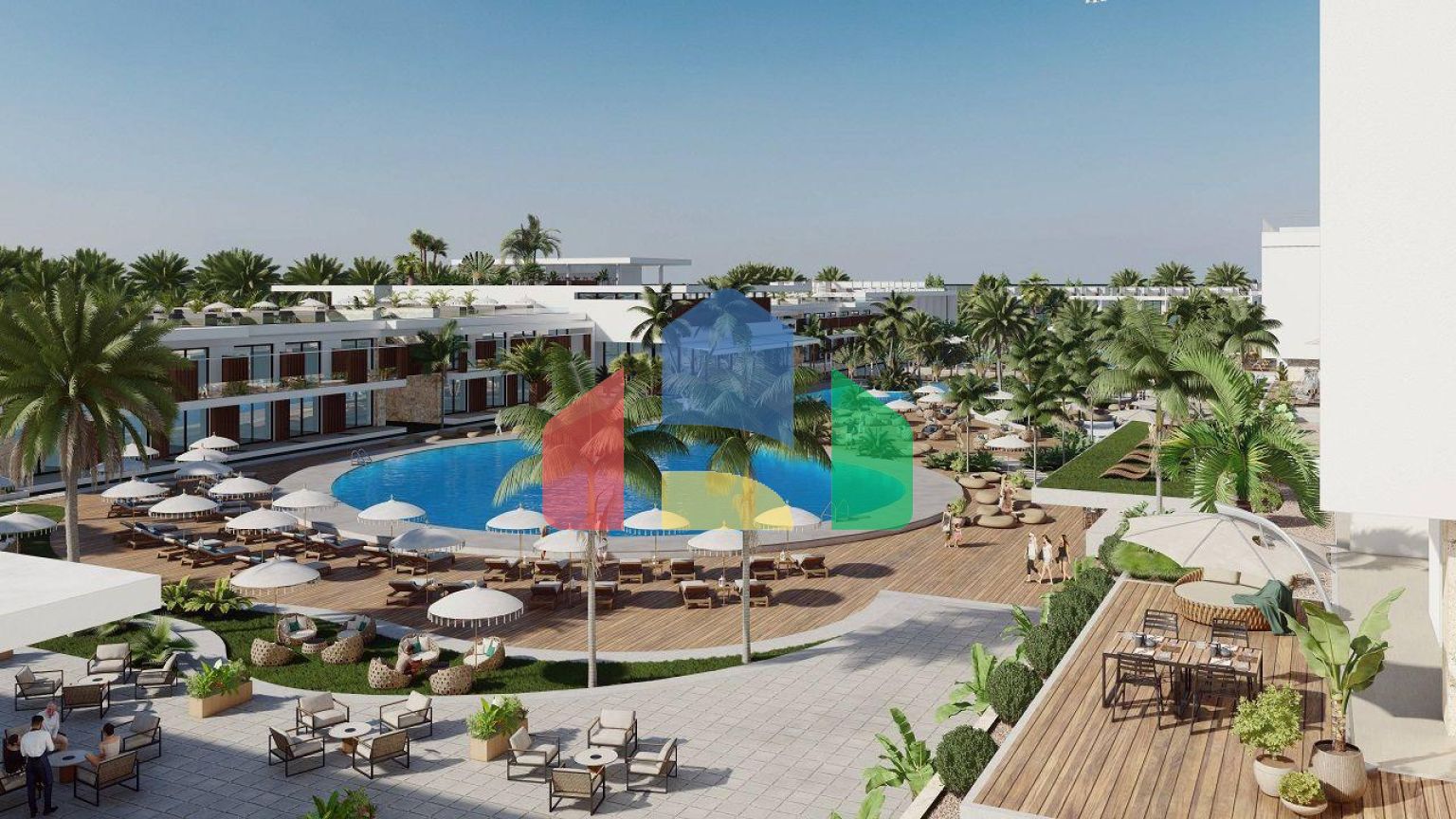 Четырехкомнатная квартира Loft 151 м2 с балконом 24 м2 в красивом комплексе в Эсентепе