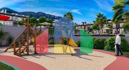 Квартира 1+1(70 м2) с собственным садом 9 м2 в новом комплексе с видом на море и горы Квартира 1+1(70 м2) с собственным садом 9 м2 в новом комплексе с видом на море и горы