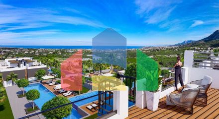 2-комнатный Penthouse 133 м2 с террасой на крыше 58 м2 в новом комплексе в Лапте