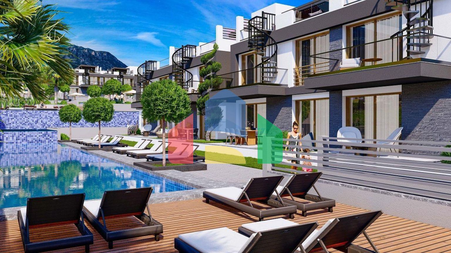 2-комнатный Penthouse 133 м2 с террасой на крыше 58 м2 в новом комплексе в Лапте