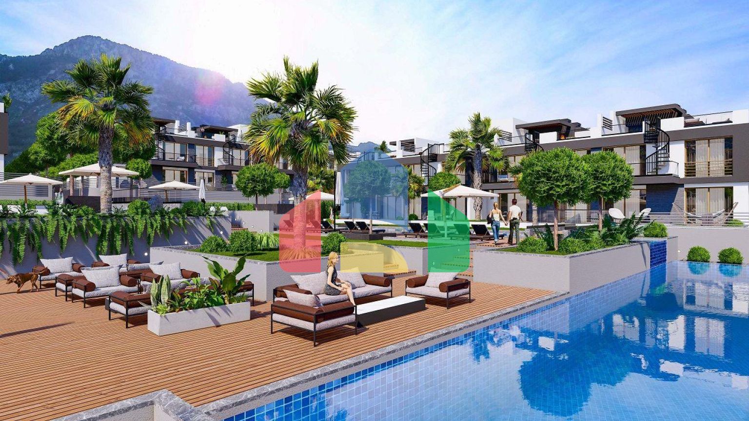 2-комнатный Penthouse 133 м2 с террасой на крыше 58 м2 в новом комплексе в Лапте