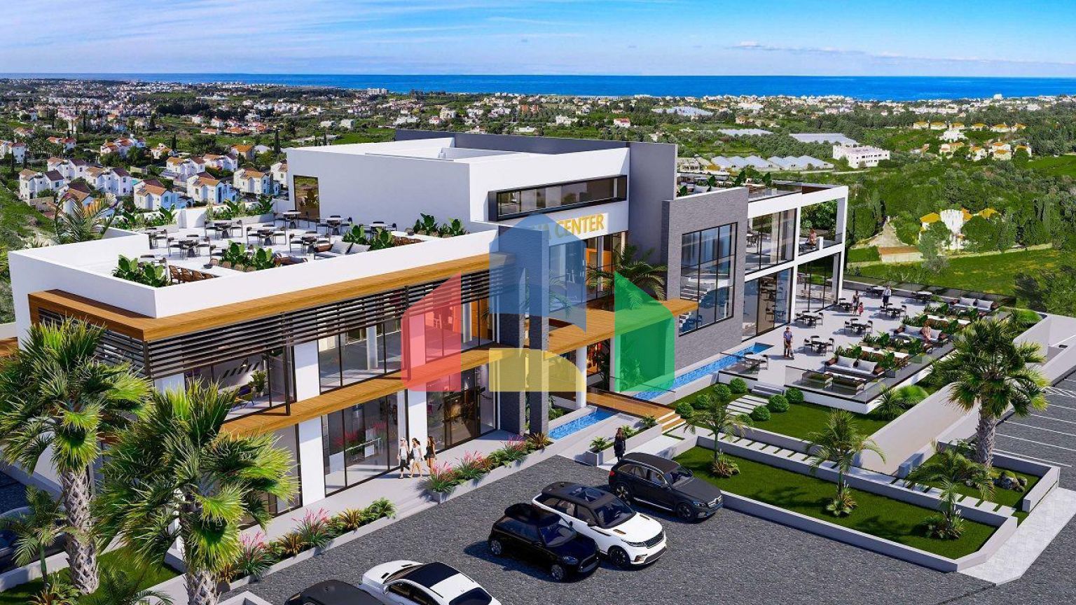 2-комнатный Penthouse 133 м2 с террасой на крыше 58 м2 в новом комплексе в Лапте