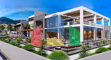 Квартира 2+1 (93 м2) с собственным садом 15 м2 в новом комплексе в Лапте