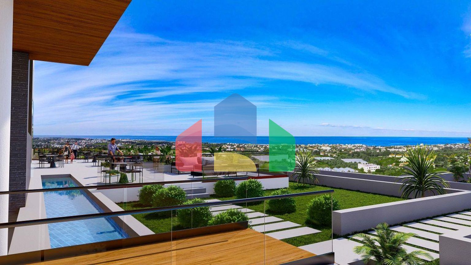 Квартира 2+1 (93 м2) с собственным садом 15 м2 в новом комплексе в Лапте