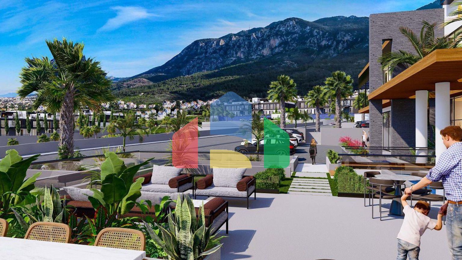 Квартира 2+1 (93 м2) с собственным садом 15 м2 в новом комплексе в Лапте