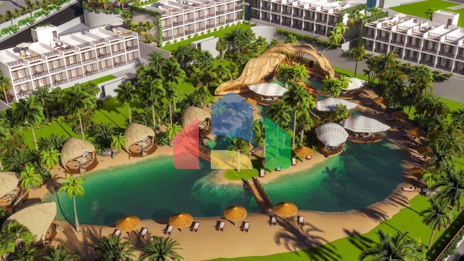 Студия 43 м2 в красивом комплексе в 500 метрах от моря