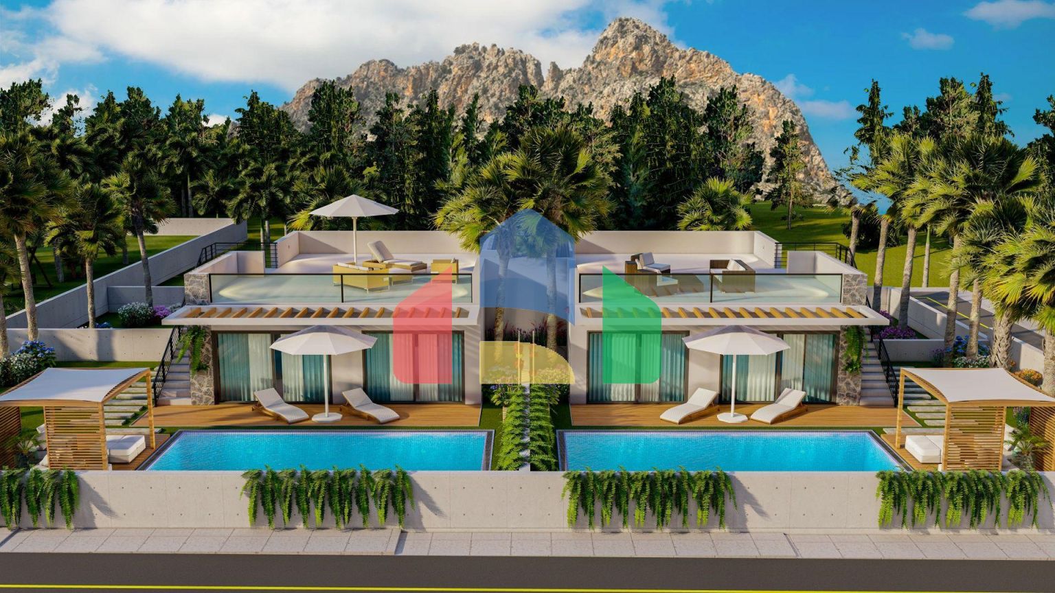 Студия 43 м2 в красивом комплексе в 500 метрах от моря