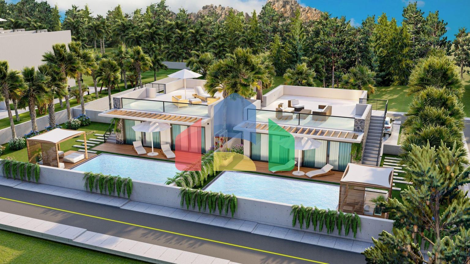 Студия 43 м2 в красивом комплексе в 500 метрах от моря