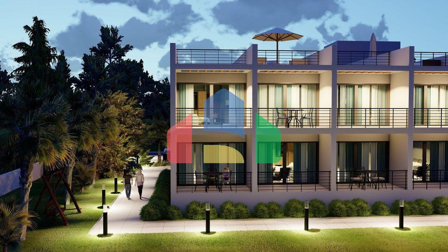 Студия 43 м2 в красивом комплексе в 500 метрах от моря