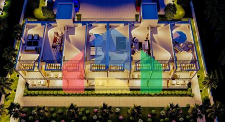 Студия 43 м2 в красивом комплексе в 500 метрах от моря