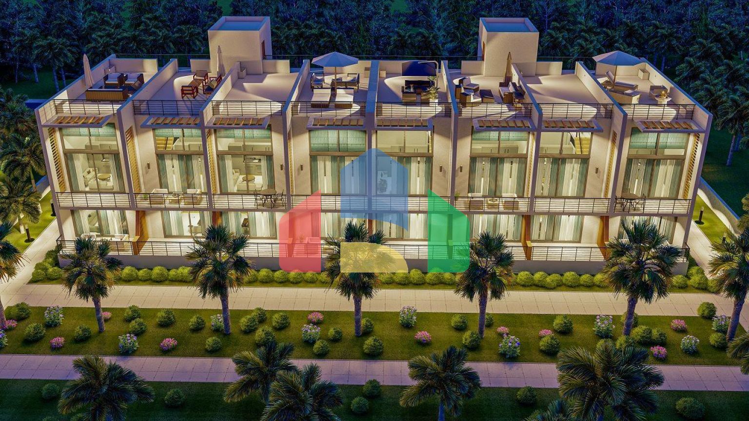 Студия 43 м2 в красивом комплексе в 500 метрах от моря