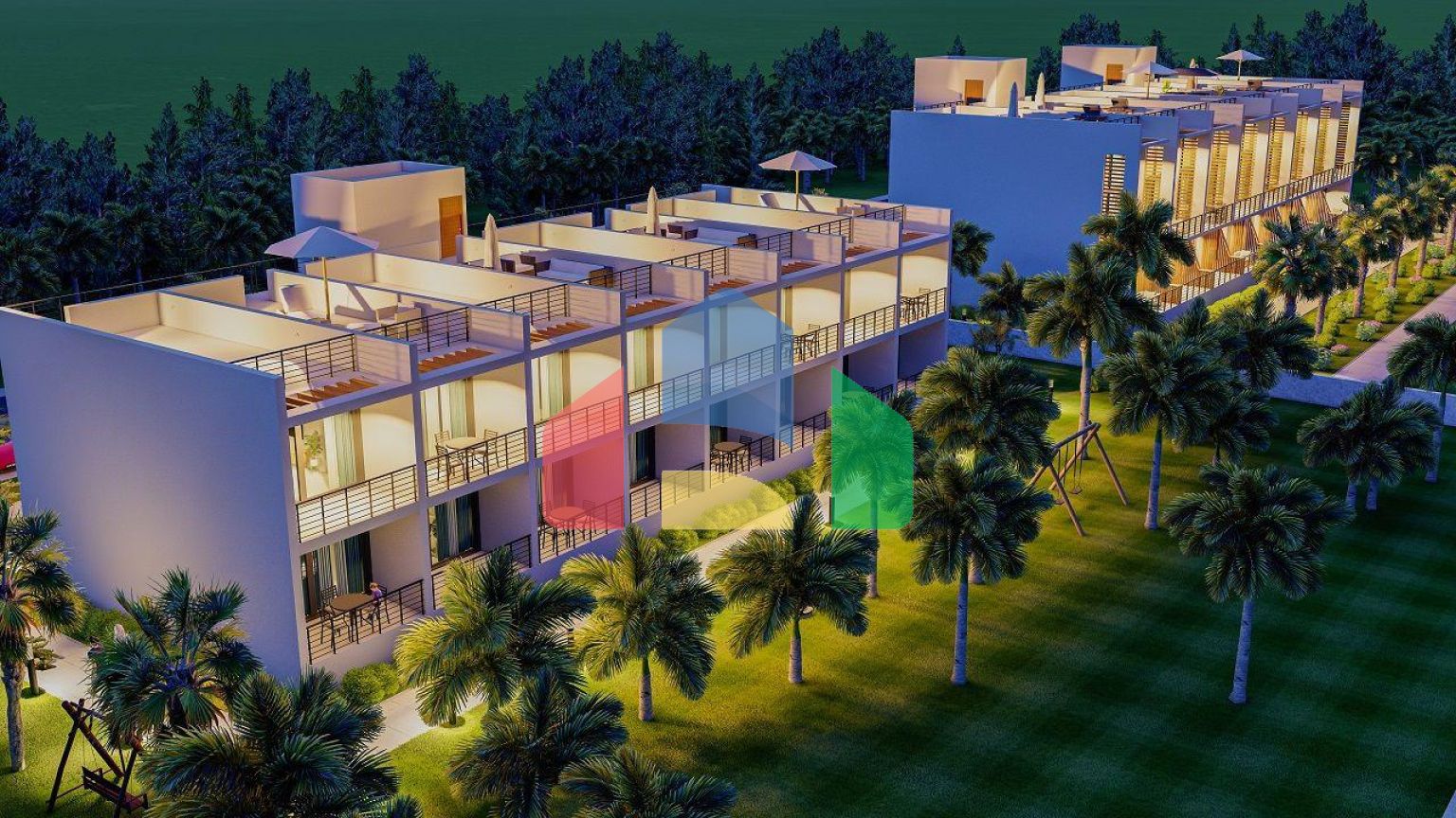 Студия 43 м2 в красивом комплексе в 500 метрах от моря