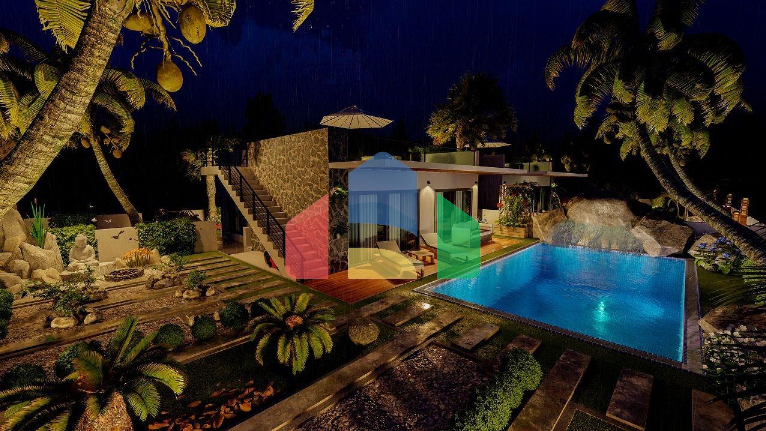 Студия 43 м2 в красивом комплексе в 500 метрах от моря