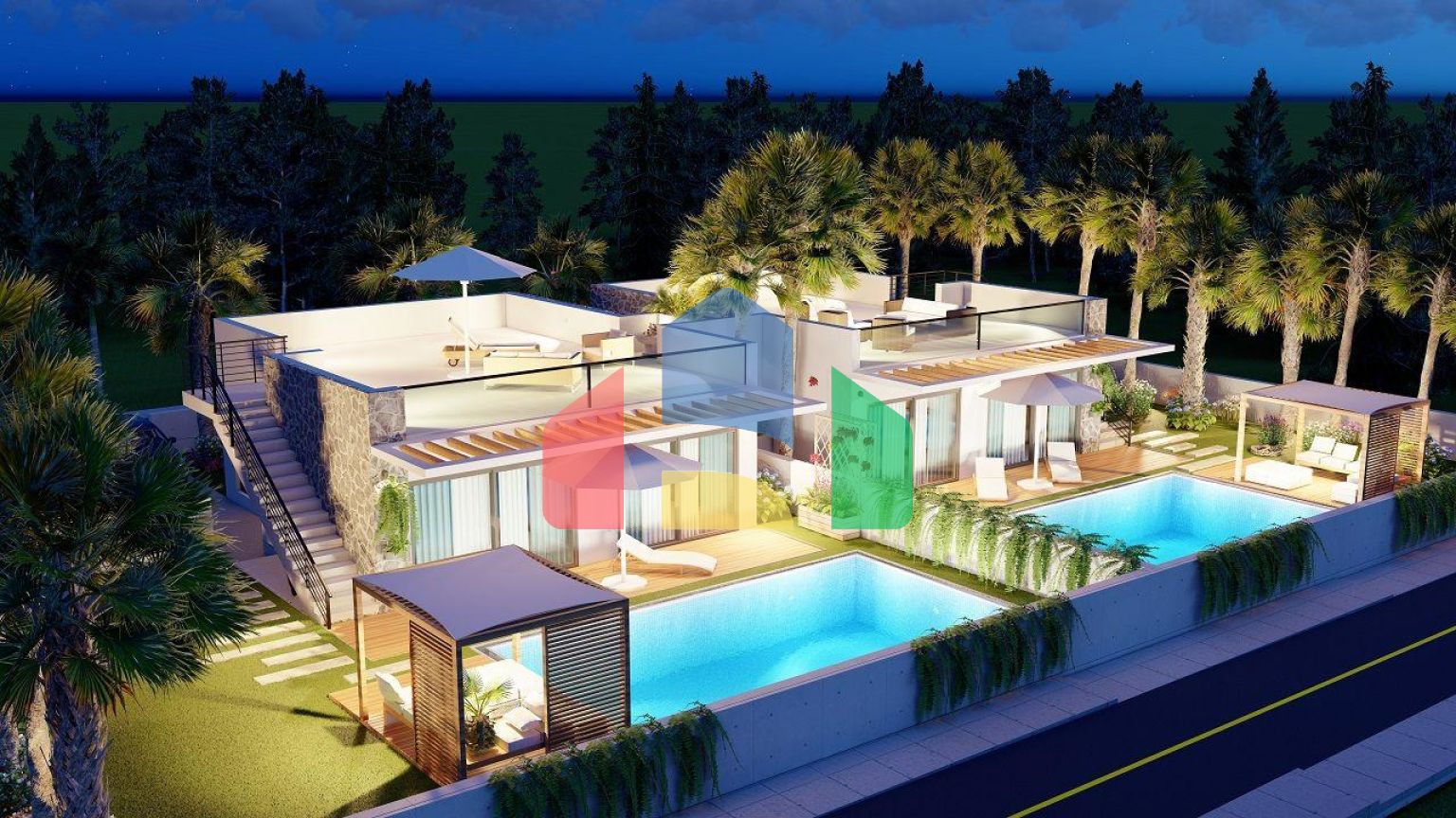 Студия 43 м2 в красивом комплексе в 500 метрах от моря