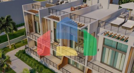 Студия Penthouse 78 м2 в красивом комплексе в 500 метрах от моря