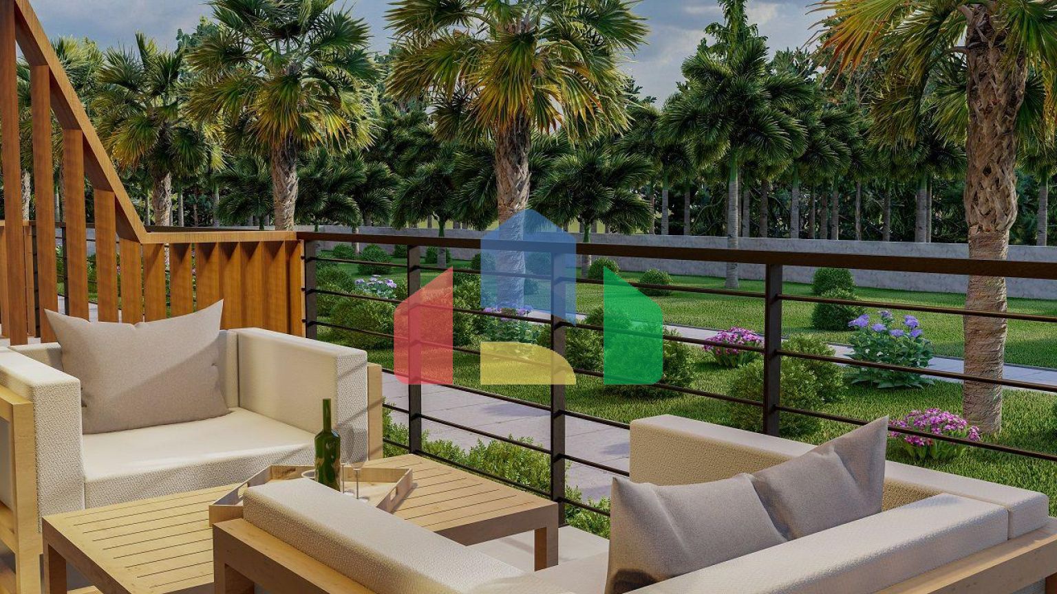 Студия Penthouse 78 м2 в красивом комплексе в 500 метрах от моря