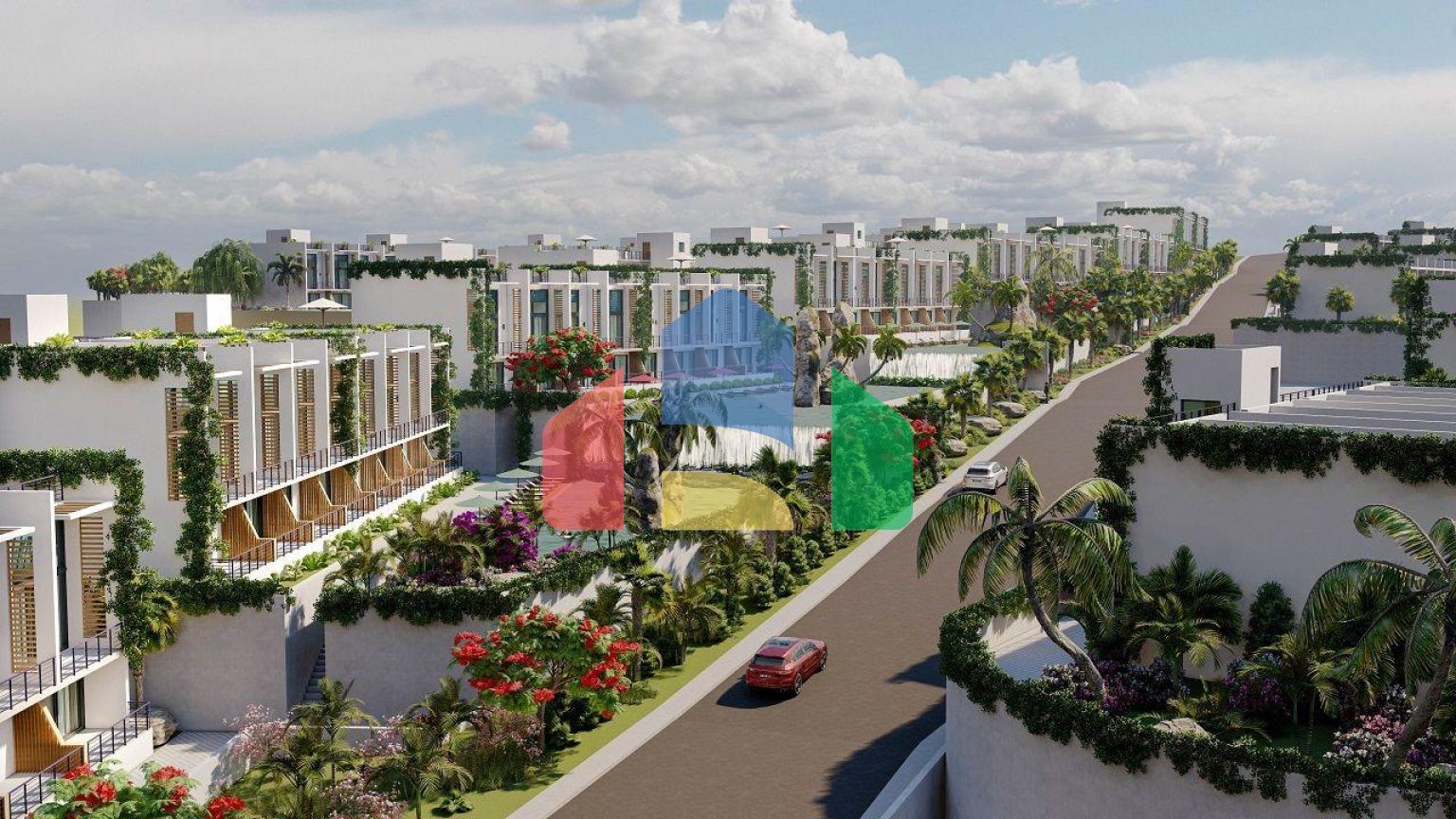 Студия Penthouse 78 м2 в красивом комплексе в 500 метрах от моря