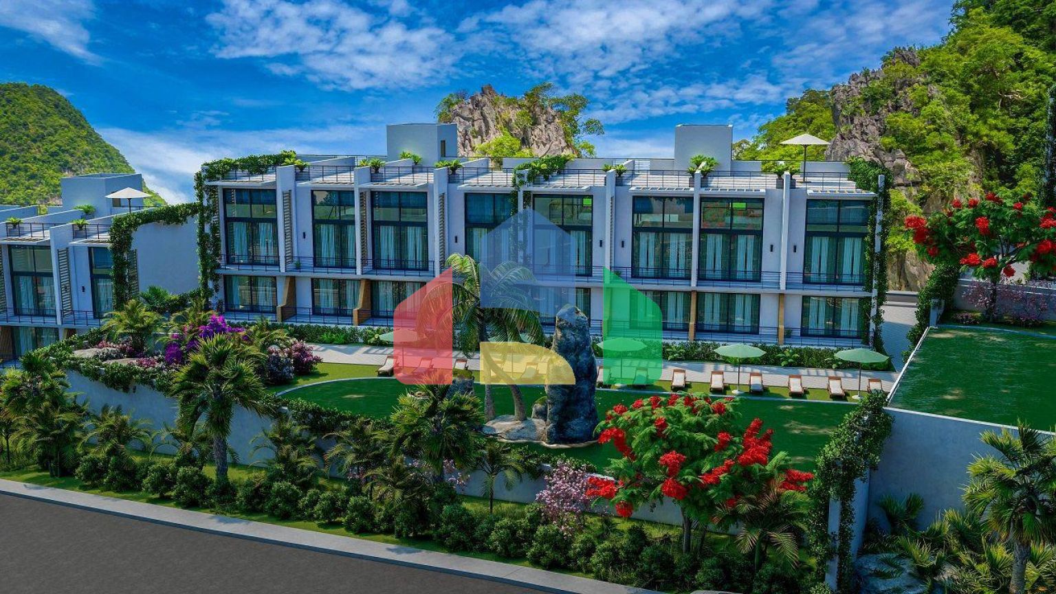 Студия Penthouse 78 м2 в красивом комплексе в 500 метрах от моря