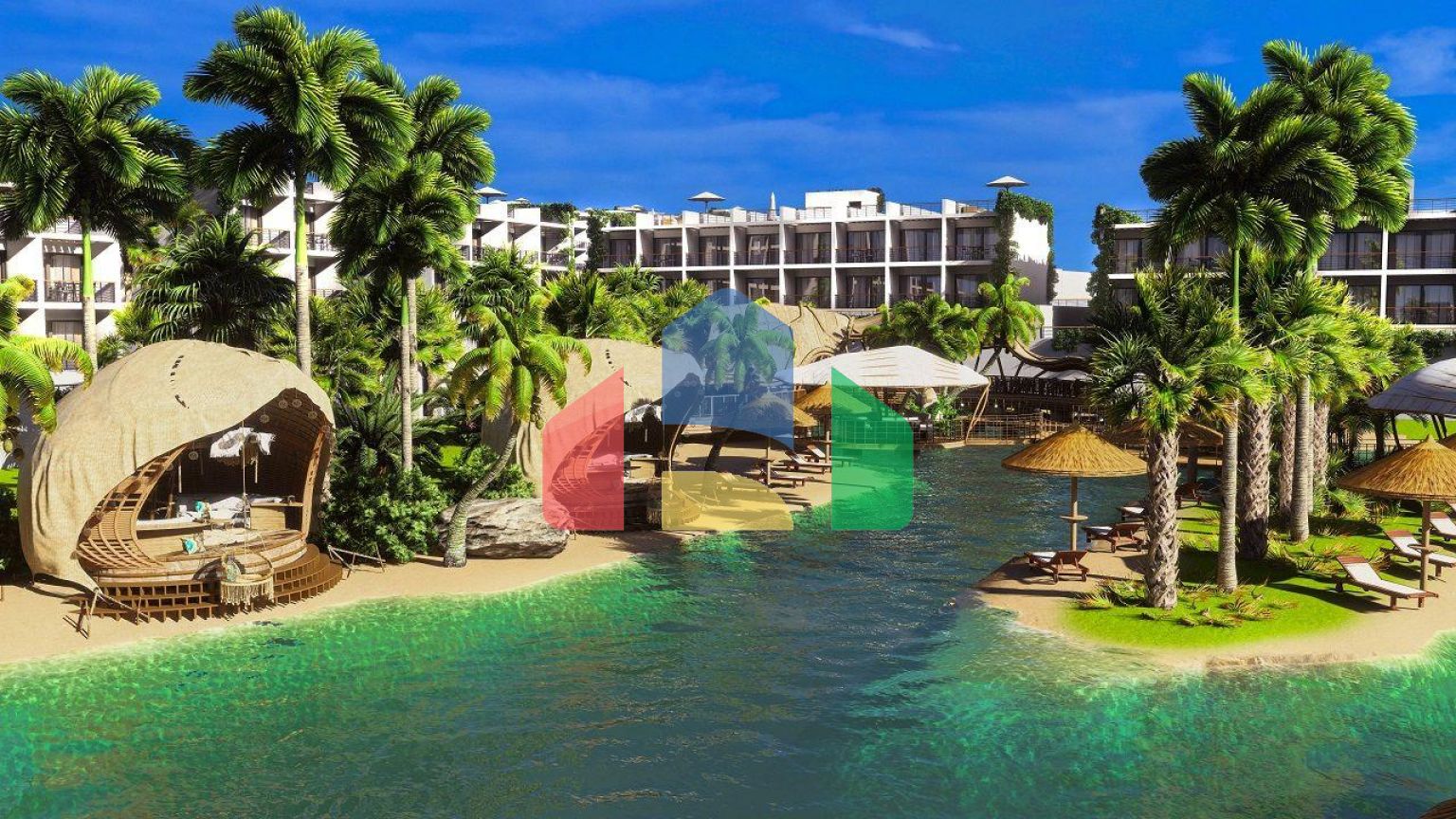 Студия Penthouse 78 м2 в красивом комплексе в 500 метрах от моря