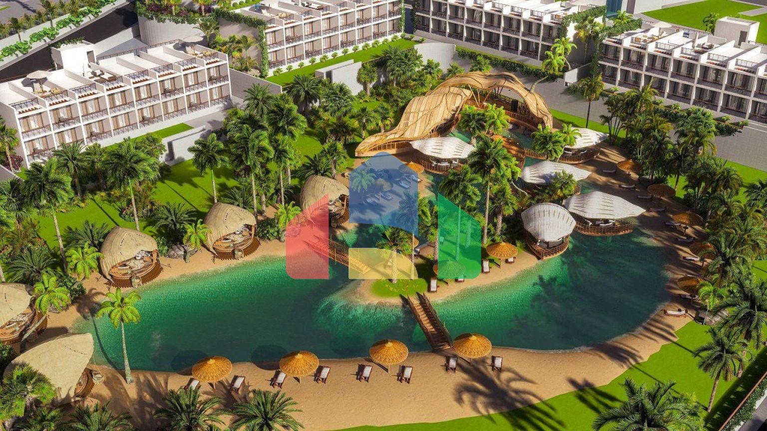 Студия Penthouse 78 м2 в красивом комплексе в 500 метрах от моря