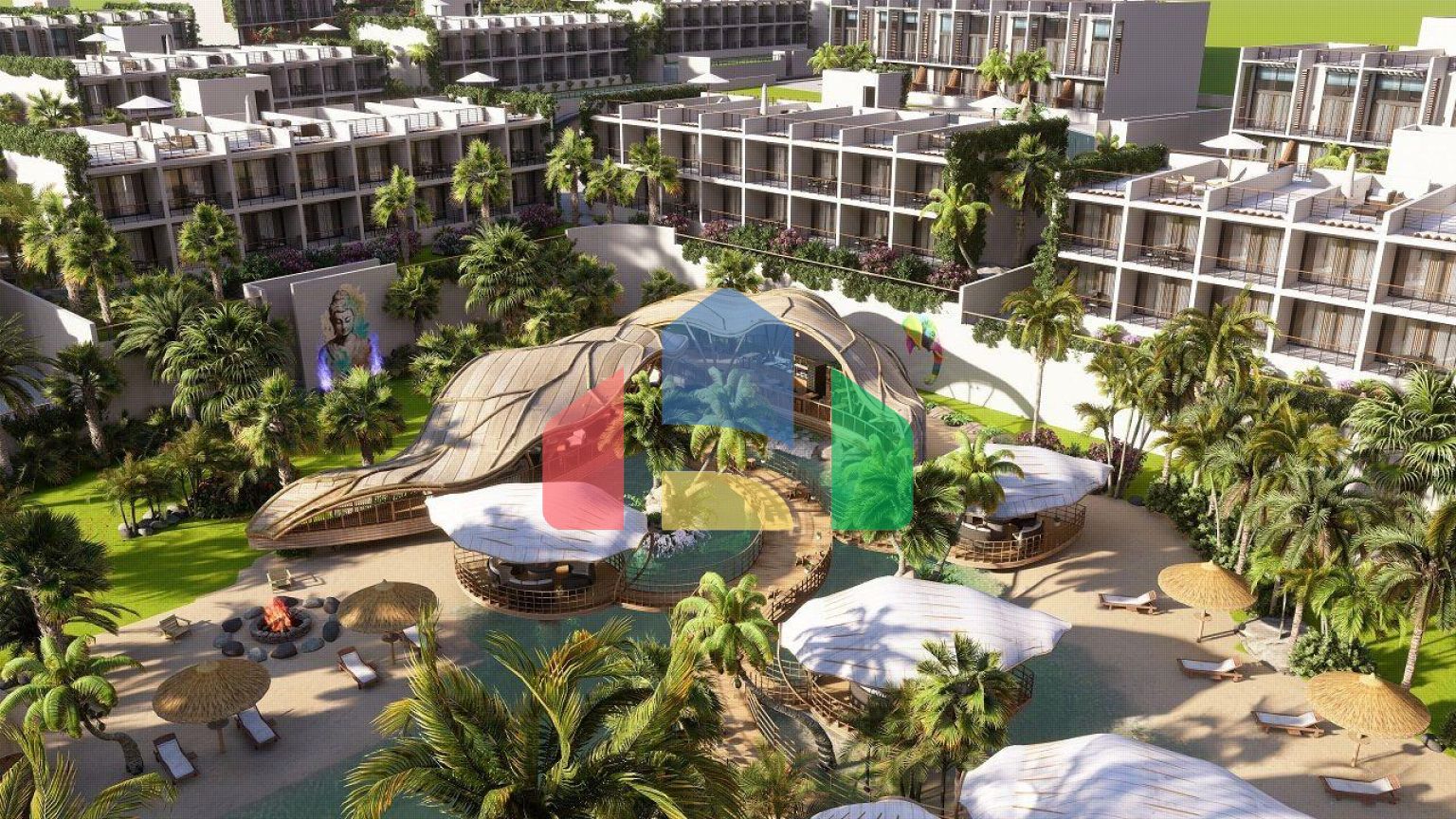 Студия Penthouse 78 м2 в красивом комплексе в 500 метрах от моря