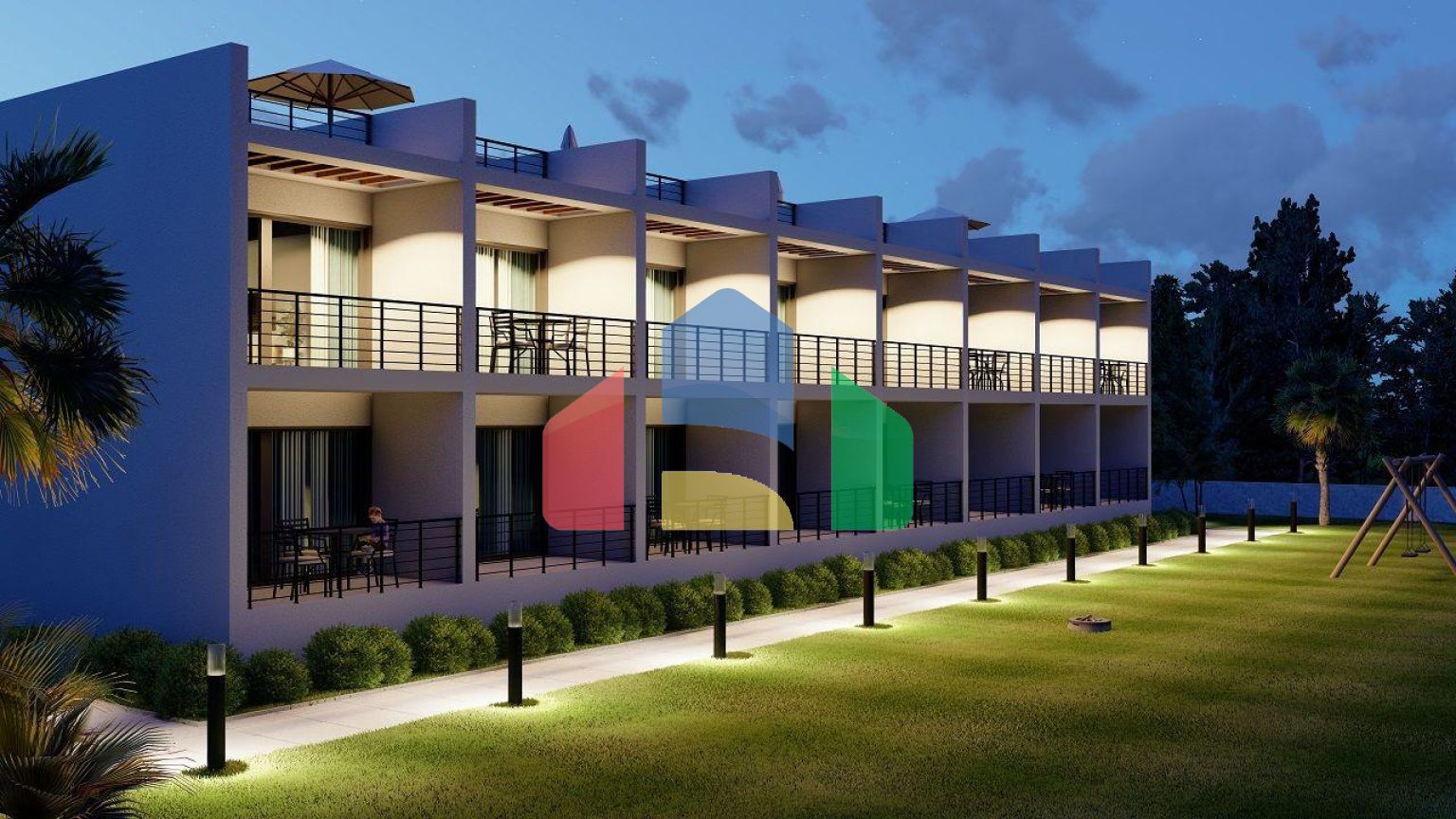 Студия Penthouse 78 м2 в красивом комплексе в 500 метрах от моря