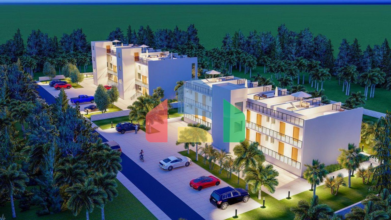 Студия Penthouse 78 м2 в красивом комплексе в 500 метрах от моря