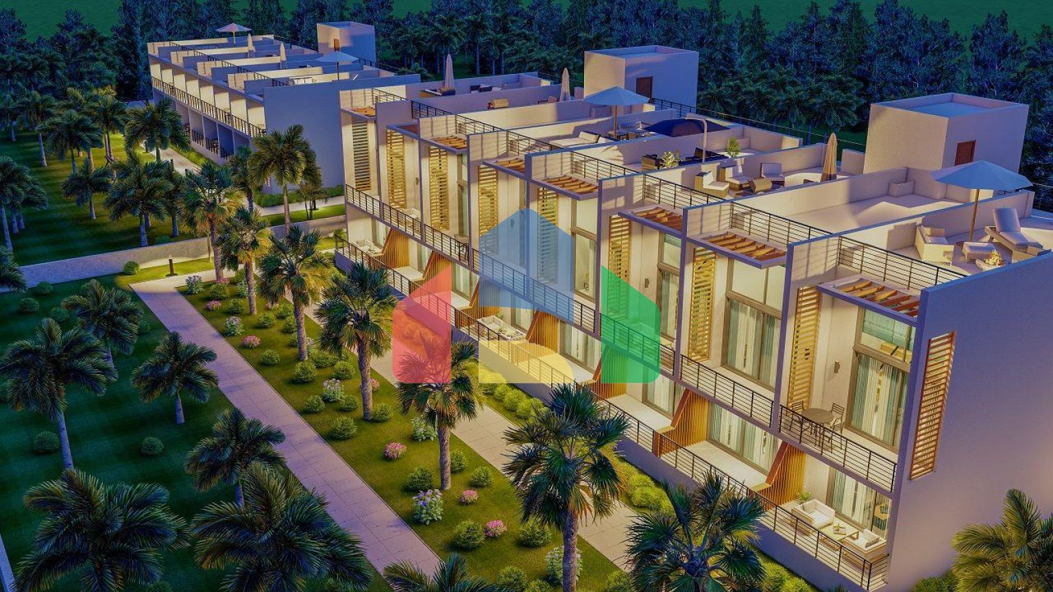 Студия Penthouse 78 м2 в красивом комплексе в 500 метрах от моря