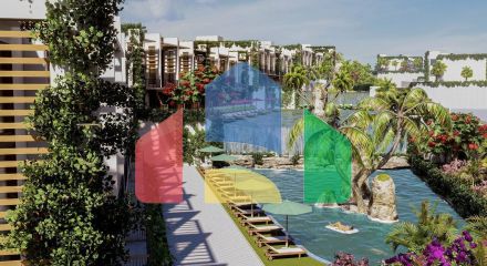 Трехкомнатная квартира Penthouse 135 м2 в красивом комплексе в 500 метрах от моря