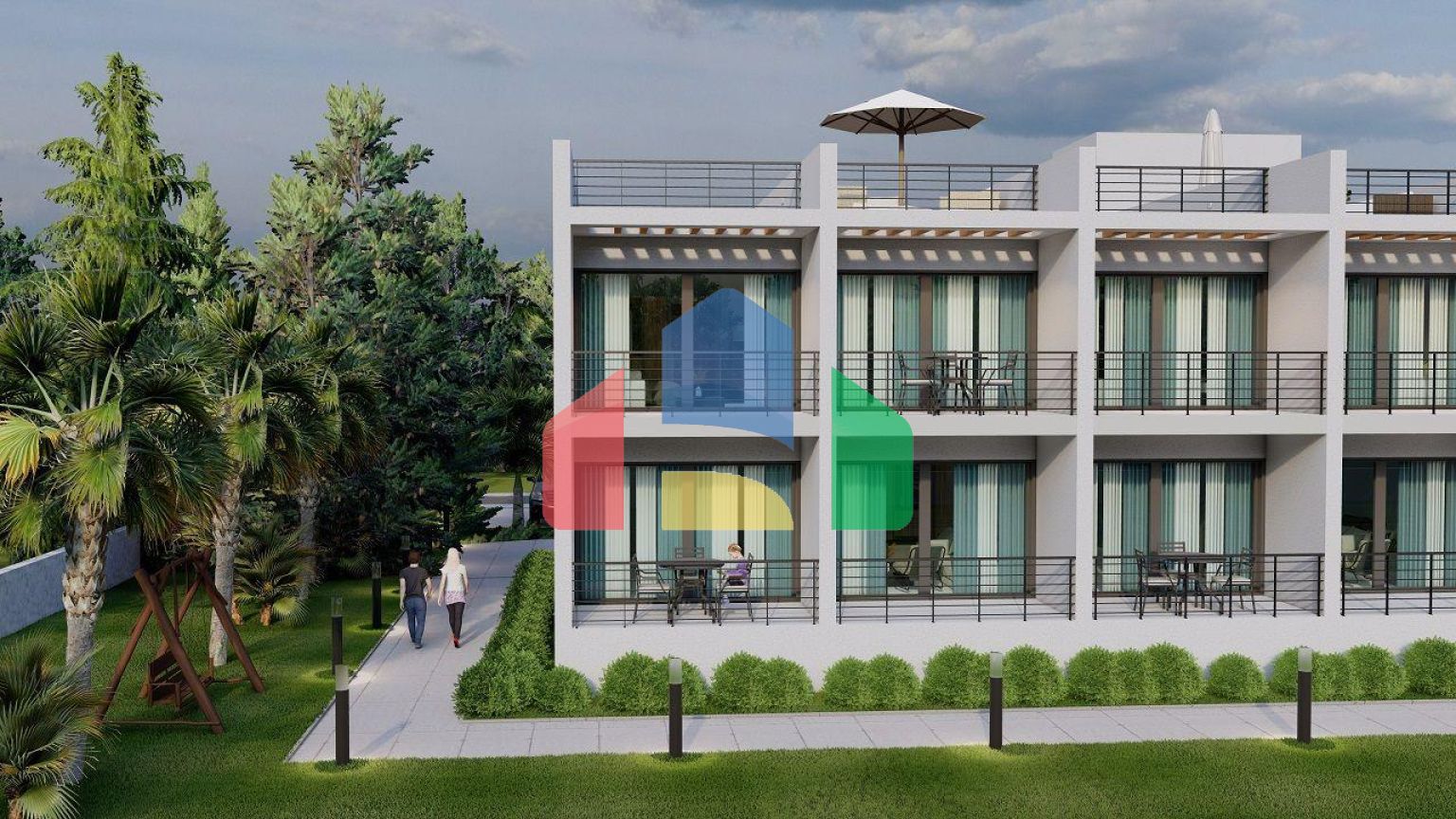 Трехкомнатная квартира Penthouse 135 м2 в красивом комплексе в 500 метрах от моря