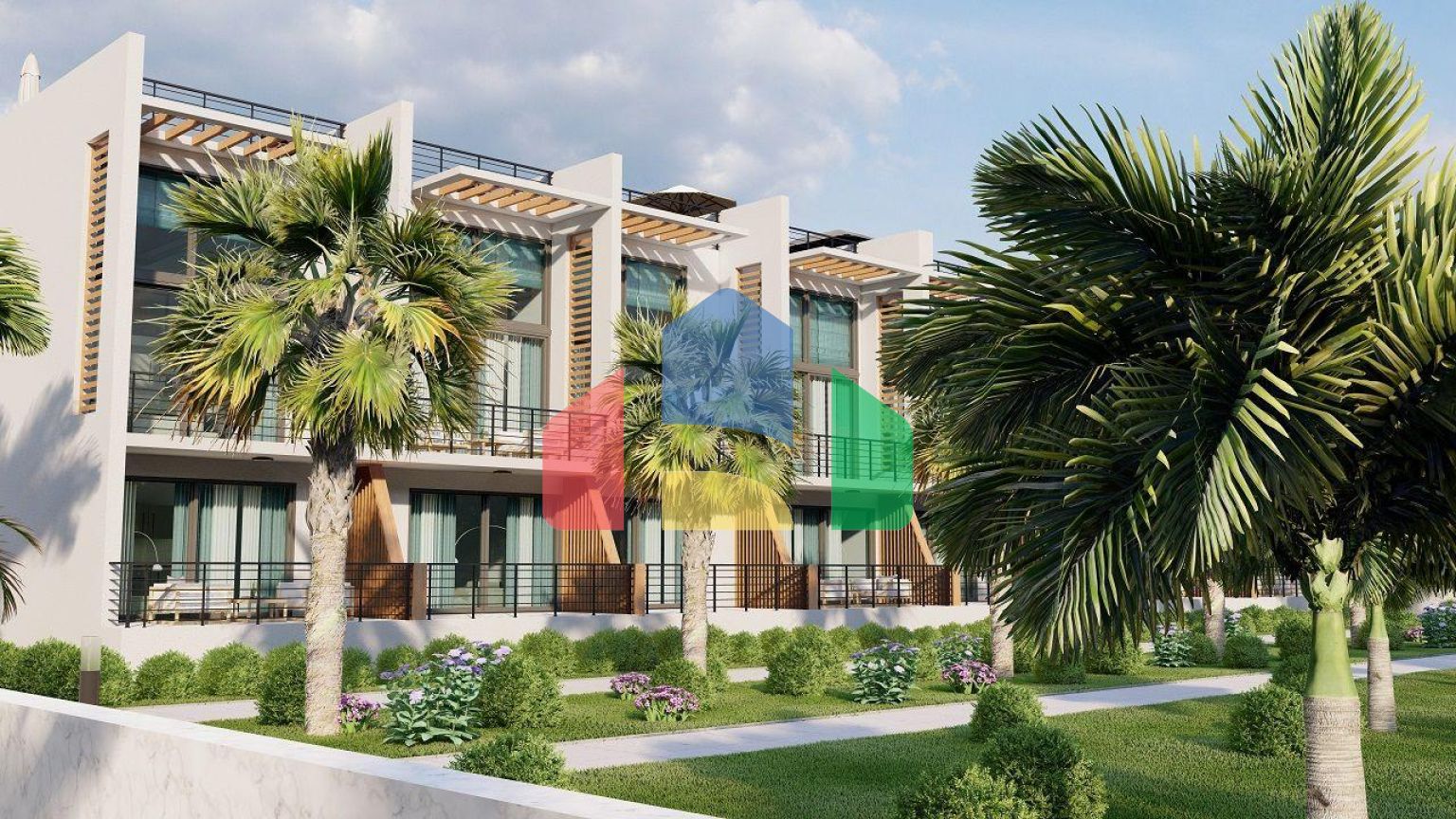 Трехкомнатная квартира Penthouse 135 м2 в красивом комплексе в 500 метрах от моря