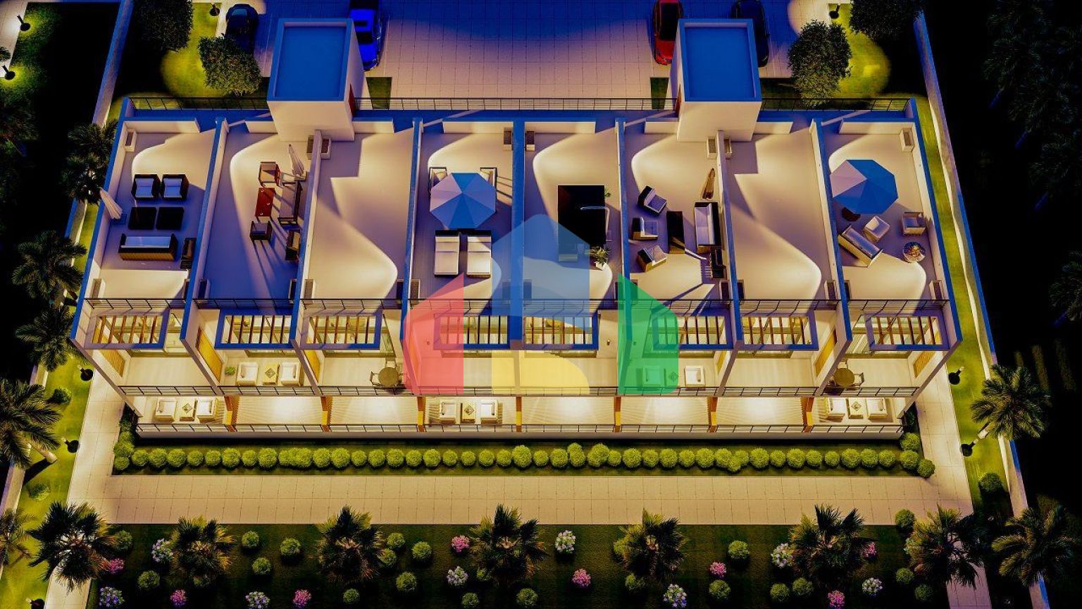 Трехкомнатная квартира Penthouse 135 м2 в красивом комплексе в 500 метрах от моря