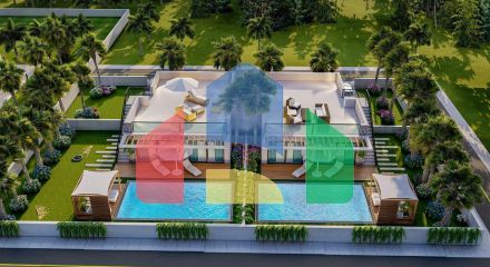 Вилла таунхаус 242 м2 в красивом комплексе в 500 метрах от моря
