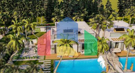 Вилла таунхаус 242 м2 в красивом комплексе в 500 метрах от моря